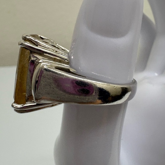 Elegant Rutilated Quartz  Silver Women\'s Ring